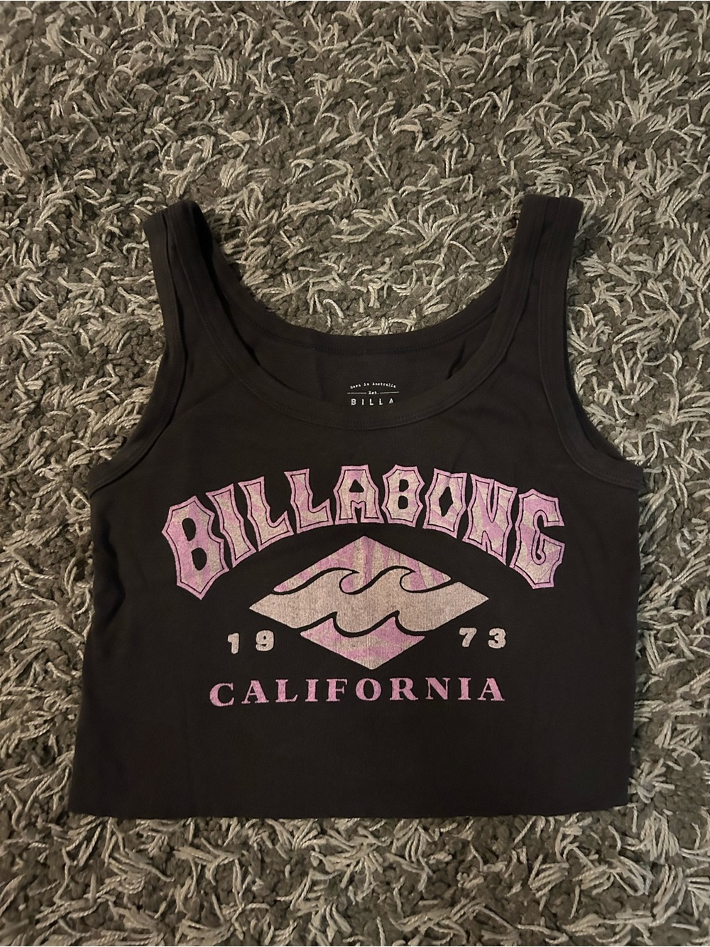 billabong graphic logo tank